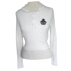 M.N Cable Knit Cropped Sweater